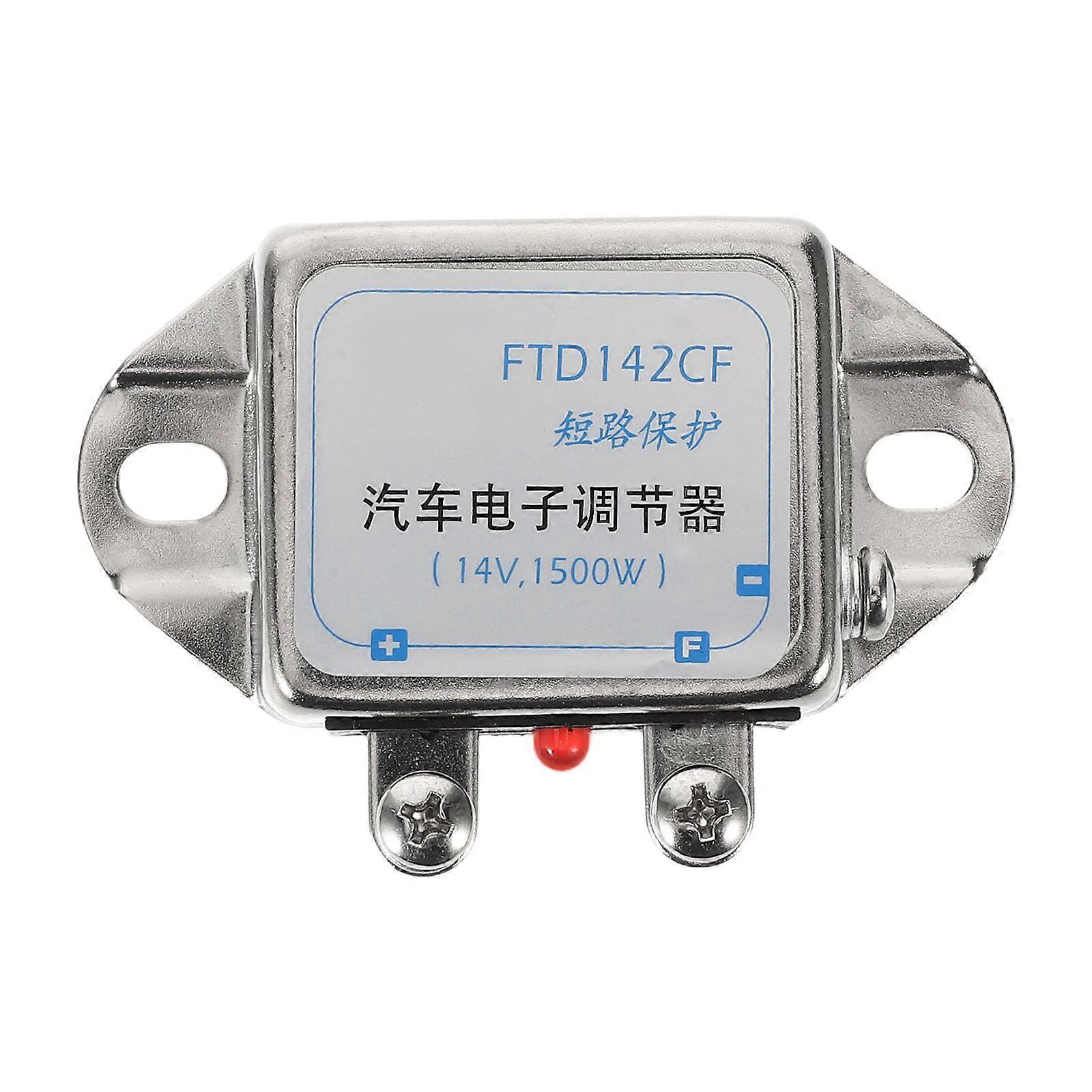 Universal Voltage Regulator Stabilizer - High Power Intelligent Electronic Voltage Regulator Module for Car Generator - Silver