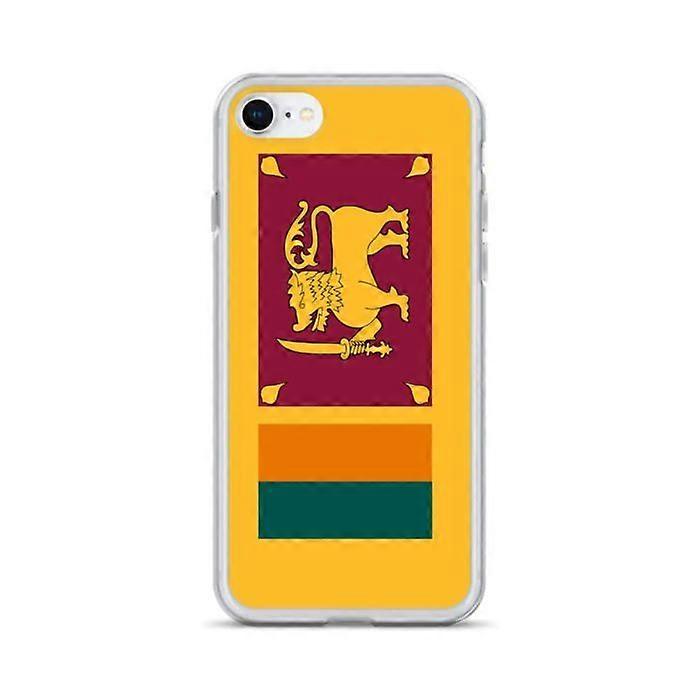 Phone Case – Sri Lanka Flag – Compatible with iPhone 8 – Soft Case – Durable and Shockproof - Silicone - Pixelforma