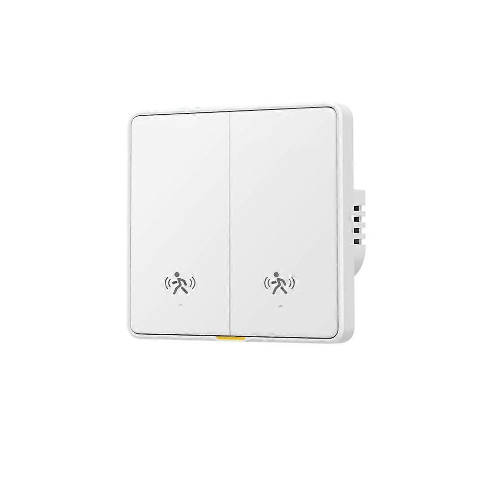Tuya WIFI Smart Light Switch with 5M Radar Human Motion Detection Alarm Sensor No/Need Neutral Wire Switch B