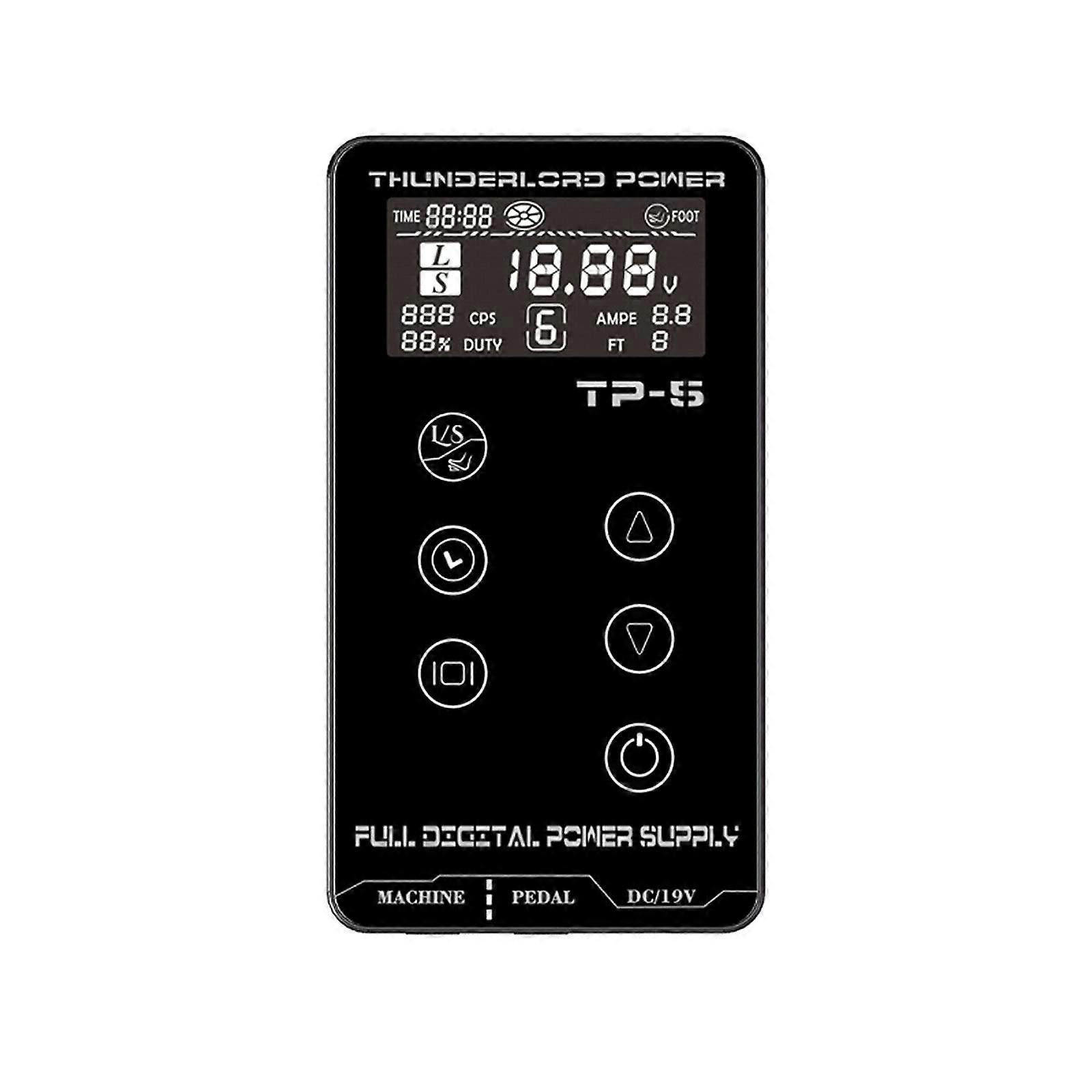 Tattoo Power Supply with LCD Touch Screen, Precise Voltage Control, for Rotary Pen, Red