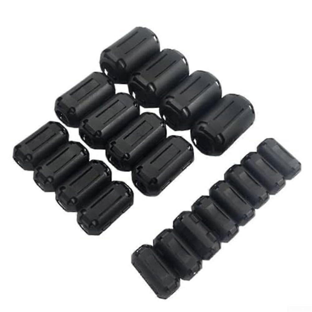 Ferrite Bead Noise Filter Clip Set 20pcs for Cable Interference Suppression Audio Power Data Lines