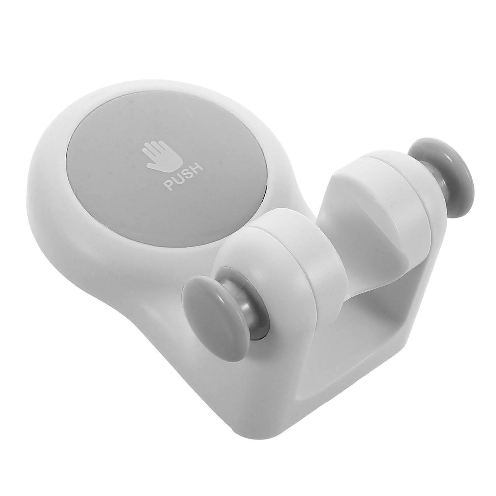 Adjustable No Drill Shower Head Holder with Storage, Wall Mounted Bracket for RV and Bathroom