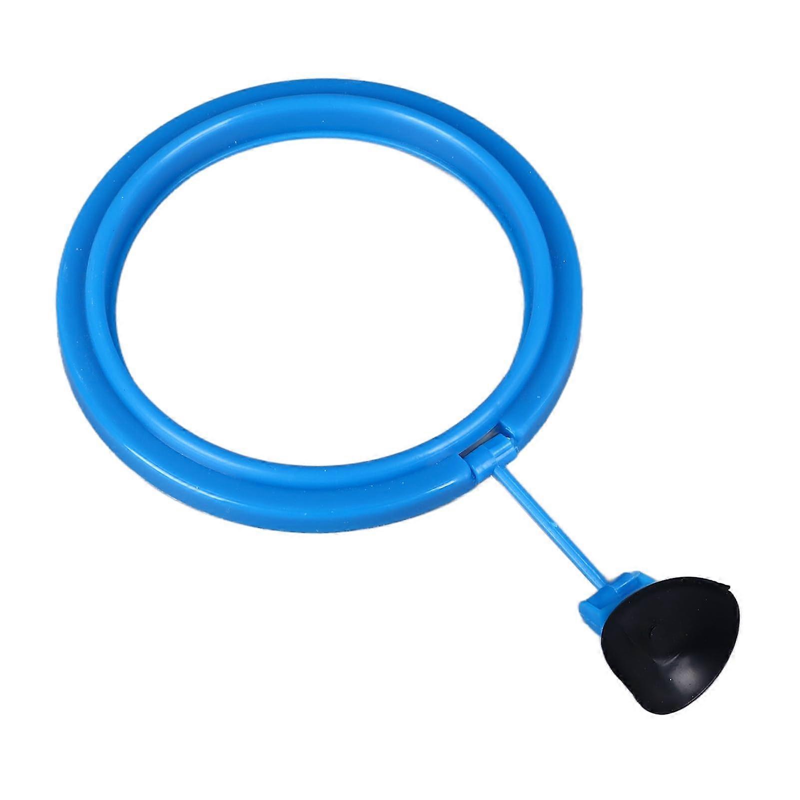 Betta Fish Feeder with Suction Cup Floating Feeding Ring for Aquarium Goldfish Blue Round