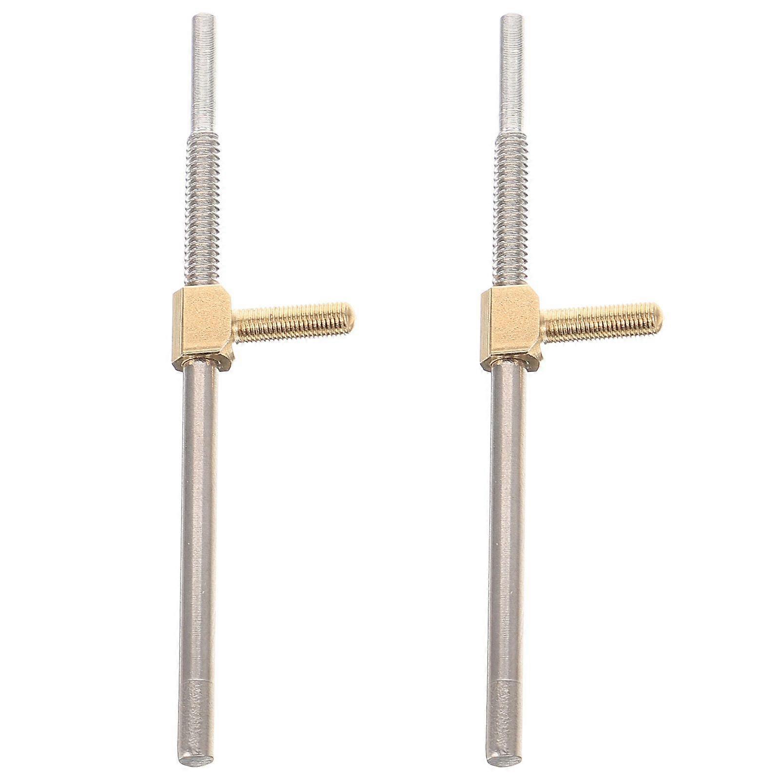 2pcs Cello Bow Screw String Instrument Bow Frog Screw Cello Fitting Part Supply