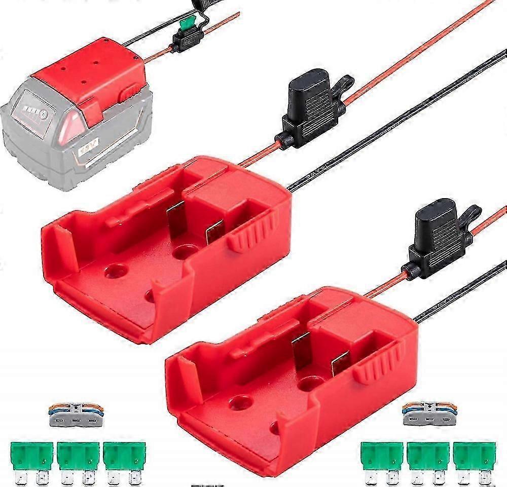Power Wheels Adaptor Compatible with Milwaukee M18 (2 Pack)