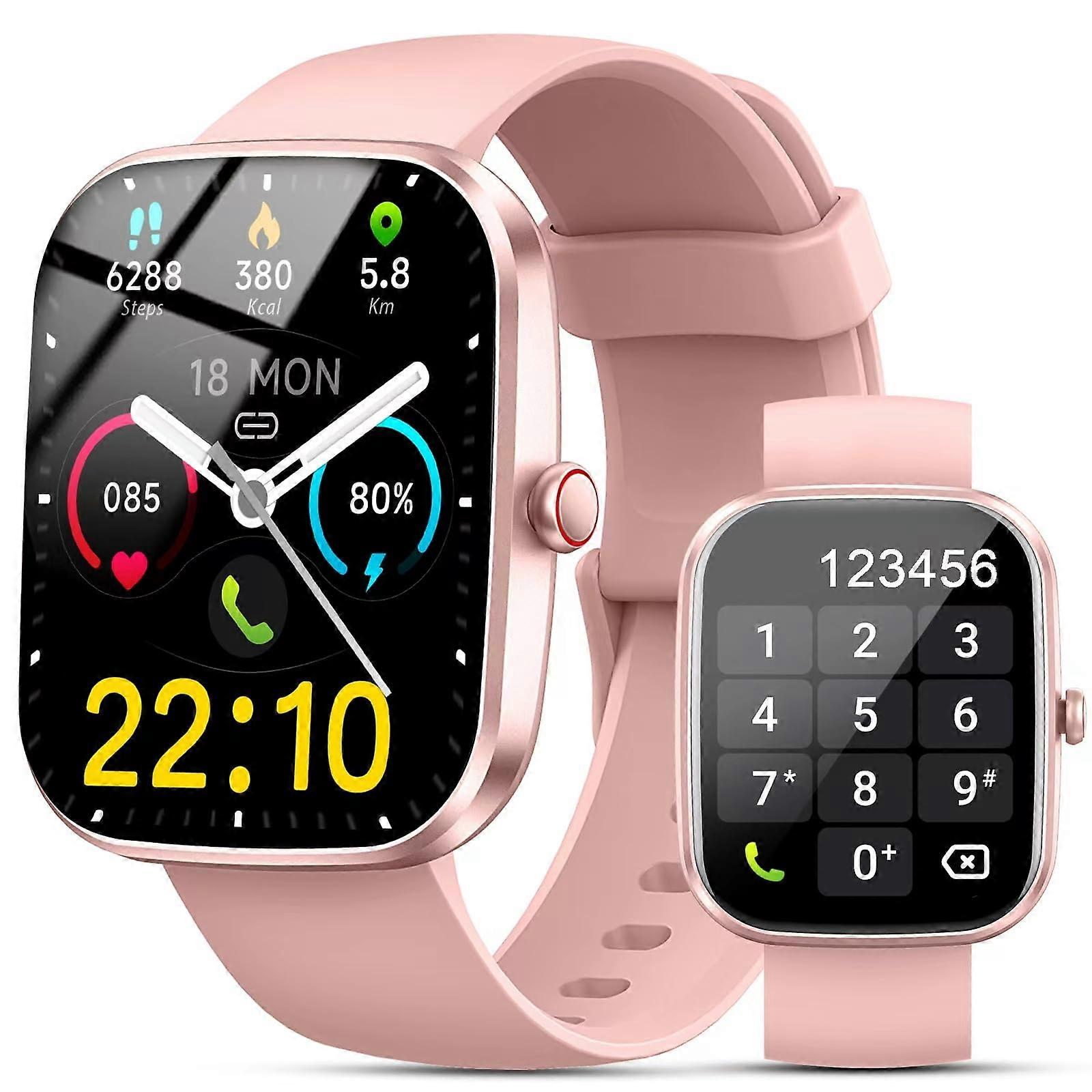 Bluetooth Calling Smartwatch 1.91' HD Display IP68 Waterproof Fitness Tracker for Android iOS