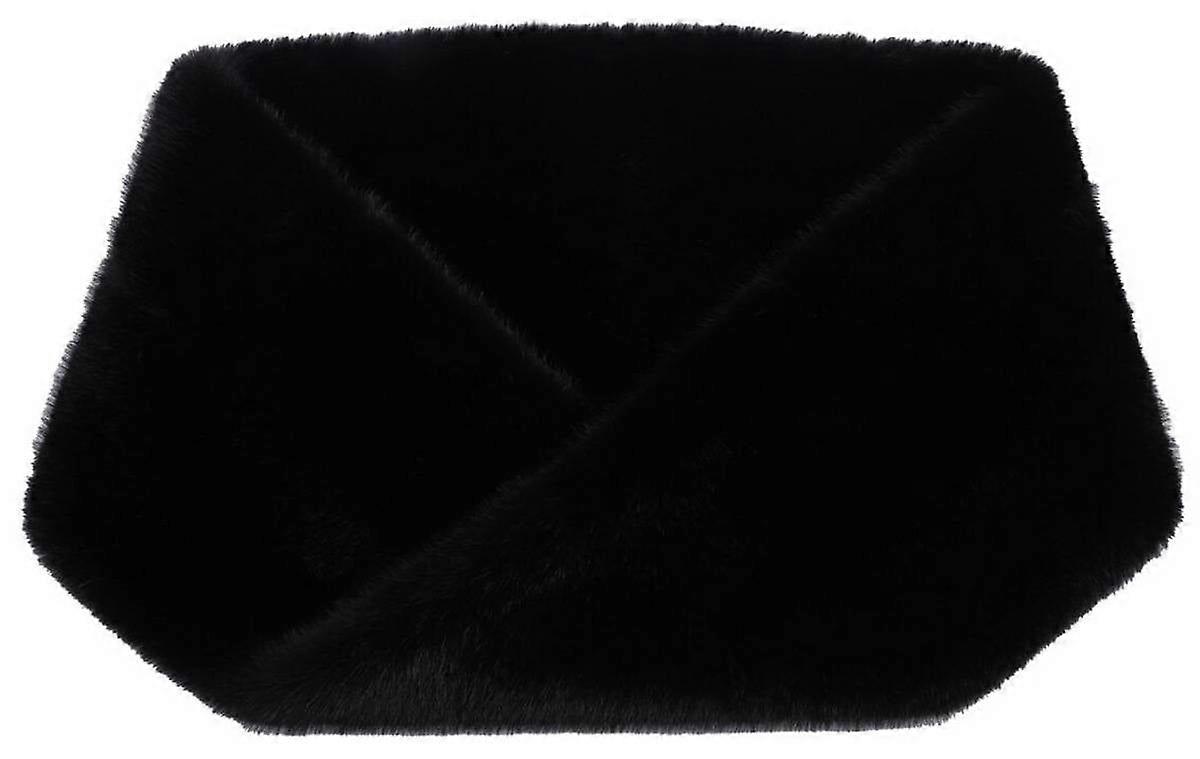 Zelly Faux Fur Twisted Loop - Black