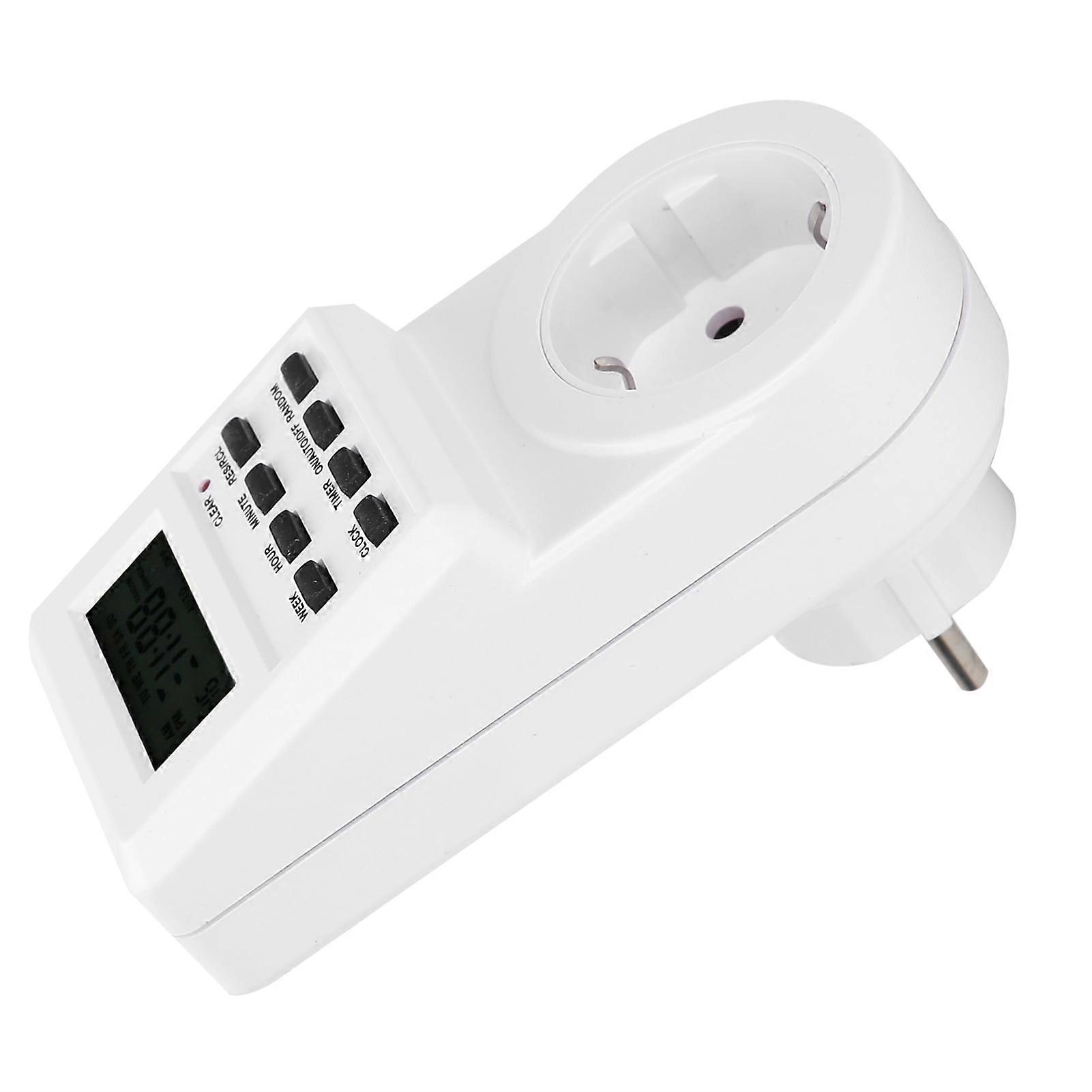 Timer Switch Plug Intelligent Programmable Outlet Timer Socket for Electrical Appliance(TST01EU Plug 240V)