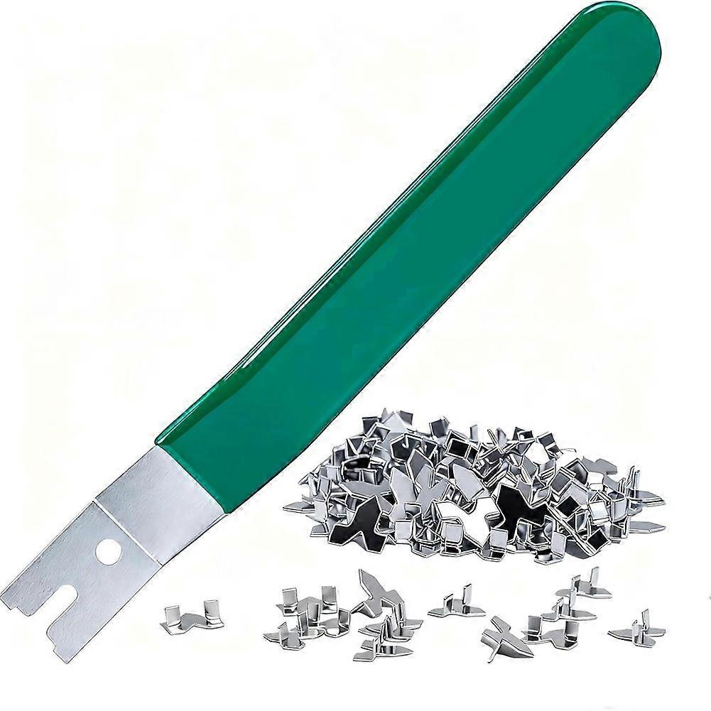Glazier Point Driver, Match 100 PCS Push Points Glazing Setting Tools, Glazing Push Point Driver Tool
