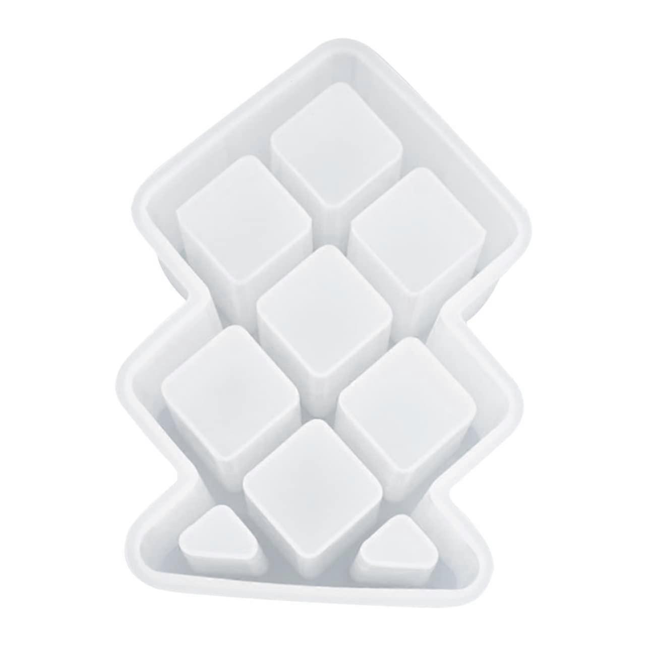 Lipstick Storage Box Mold Silicone Flexible Organizer DIY Reusable Easy Clean  Transparency