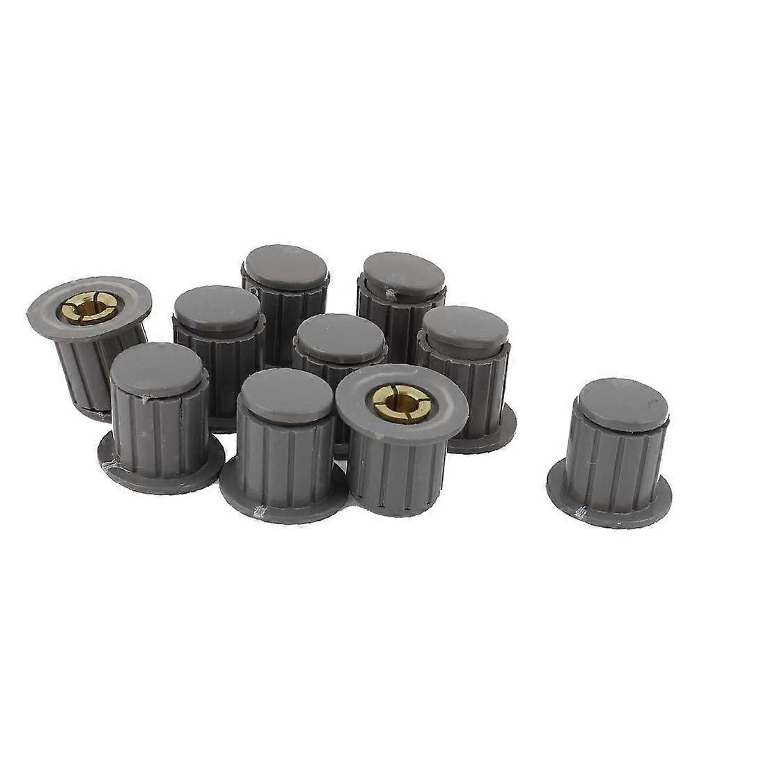 Potentiometer Control Knobs 10 Pack with Durable 4mm Brass Core for Audio Mixers and Amplifiers