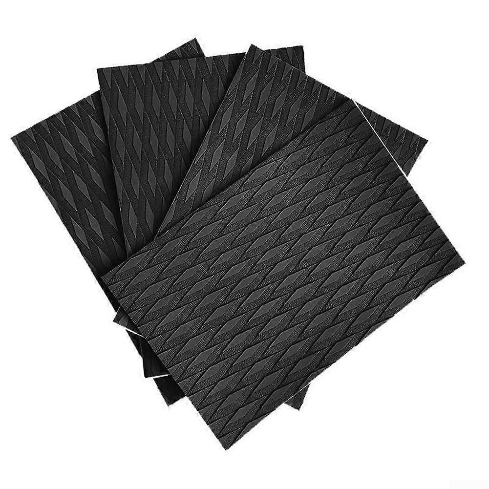EVA Surfboard Traction Pad Black with AntiSlip Grip and Wax Deck Surface