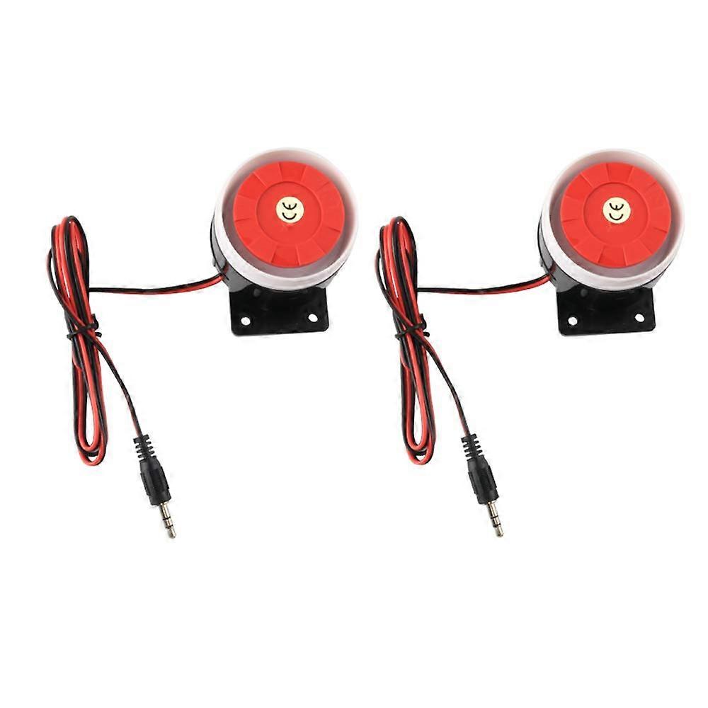 DC 12V Piezo Buzzer with Builtin IC, 120dB Loud Alarm Speaker for Security Systems, 2PCS