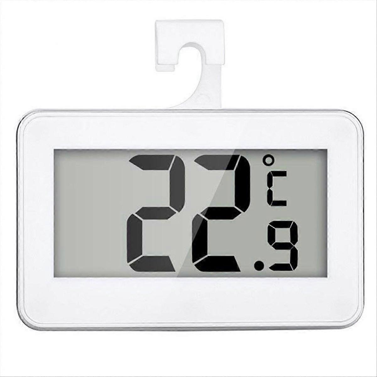 2 Pcs Fridge Thermometer, LCD Display Fridge Temperature Refrigerator Freezer Thermometer
