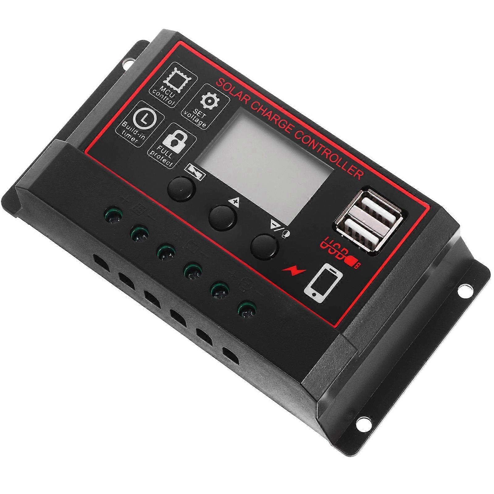 Solar Panel Controller 20A 12V 24V with Over-Current Protection for Charging Use 2Pcs