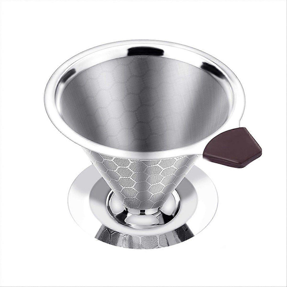 Pour over Coffee Filter Dripper Reusable Stainless Steel