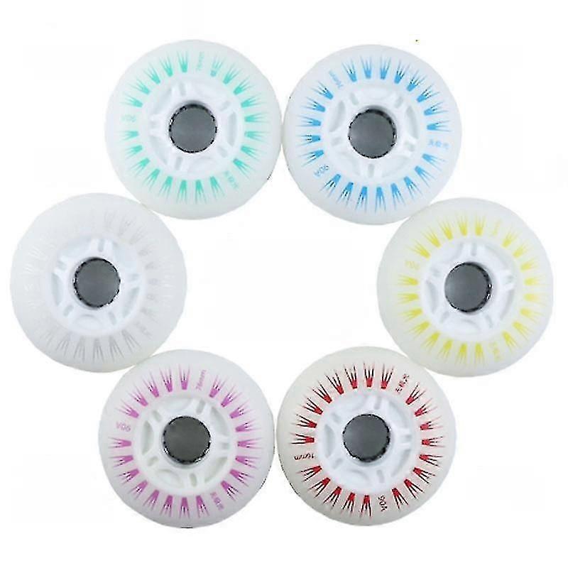 4pcs Flash Inline Skate Wheels 90a Led Lighting Skating Wheels 80 76 72 68
