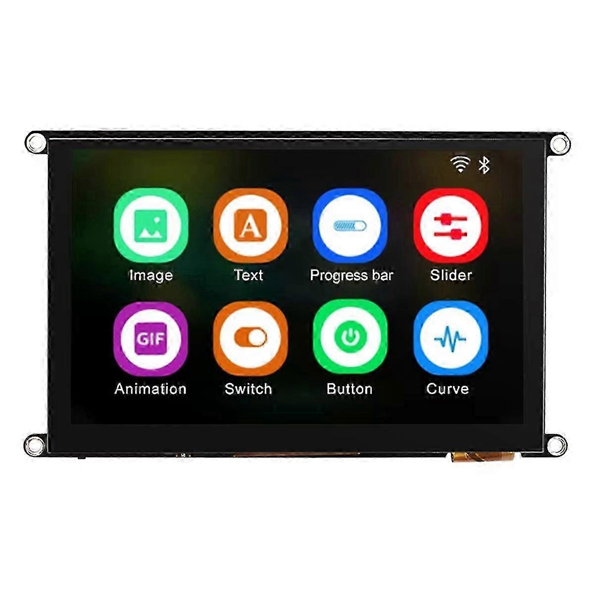 5 polegadas IPS ESP-32-S3 800x480 16M FLASH 8M PSRAM Módulo de exibição LCD de alta definição com WIFI e Bluetooth