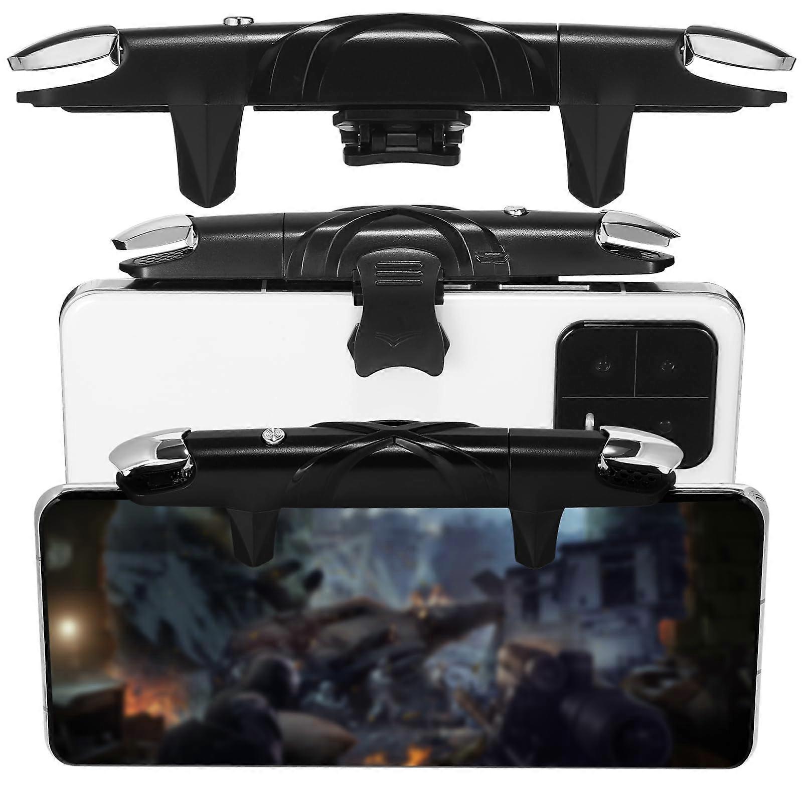 Mobile Gaming Trigger with Adjustable Speed Control, Ergonomic Grip Phone Controller for Shooting Games