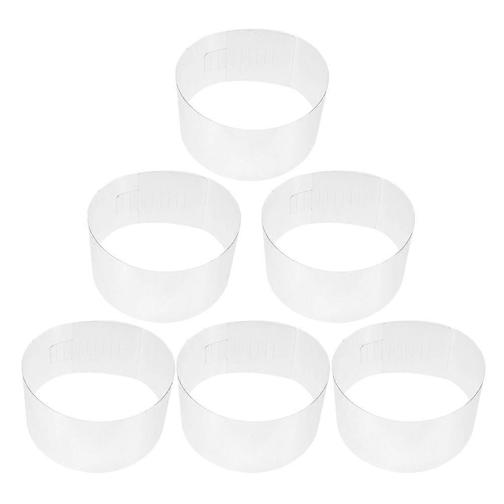 6Pcs Adjustable Plastic Hat Shaper for Dome Hat Support Transparent