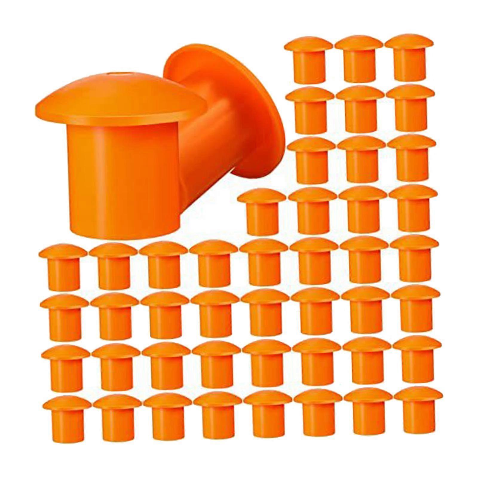 100Pcs Rebar Caps Easy Installation Versatile Rod End Protectors Caps