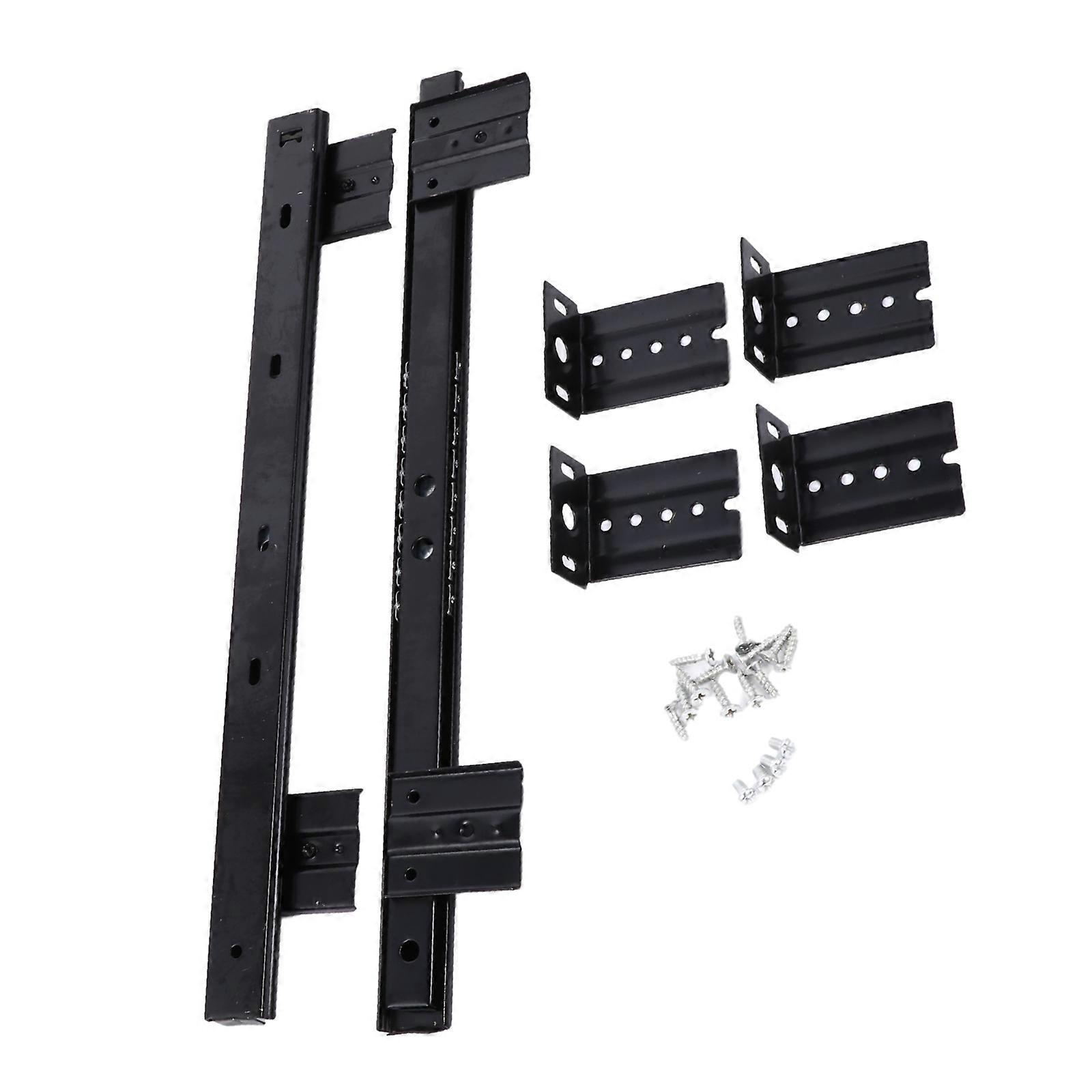 1 Pair Keyboard Shelf Runners Adjustable Under Desk Computer Slides Track