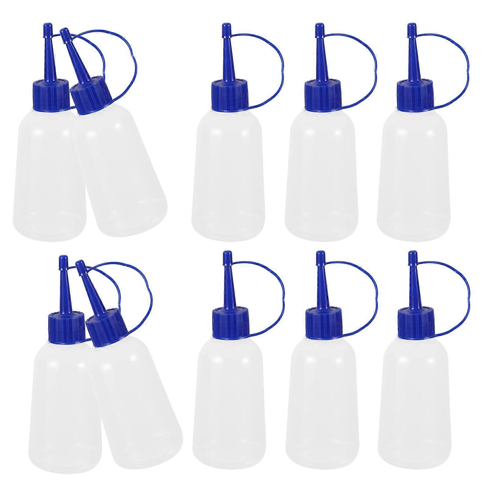 Plastic Applicator Bottles Glue for Storage with Precision Tip 10Pcs