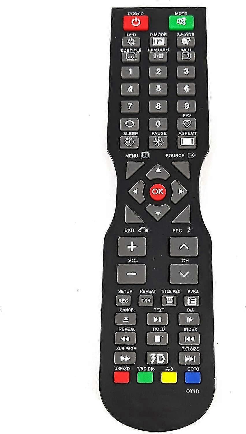QT1D compatible with SONIQ TV remote control compatible with E48W13A-AU