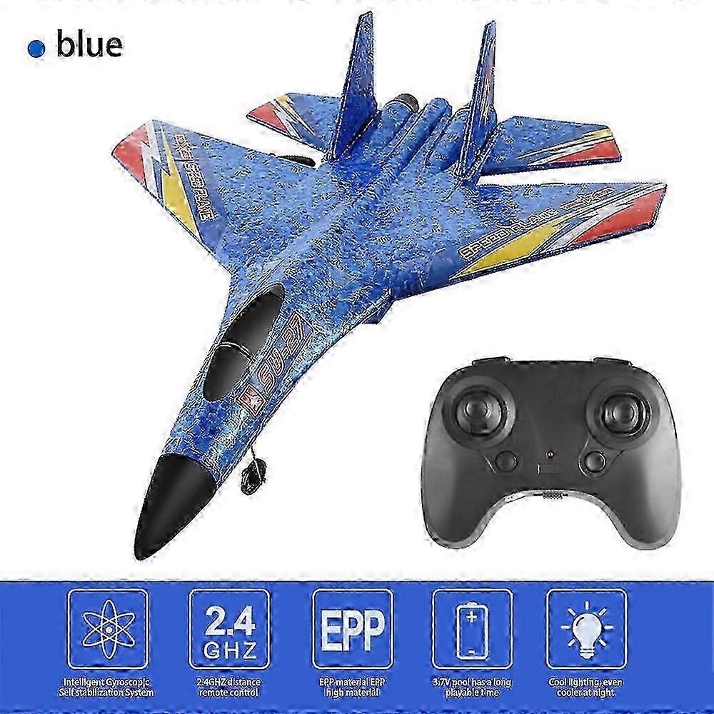 Gravity Glider Remote Control Plane 2.4GHz 100m Flight Time EPP Material Blue