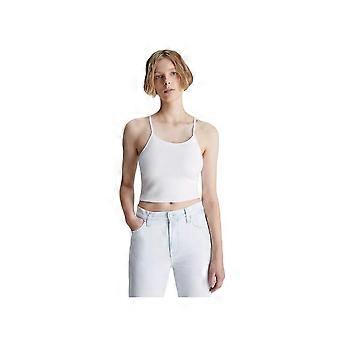 Débardeur Calvin Klein Crop Top Femme Blanc