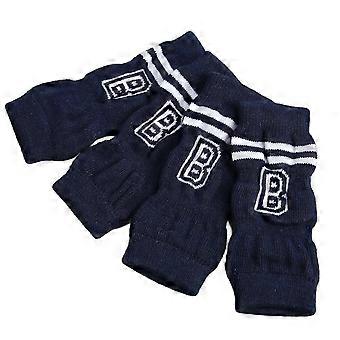 4pcs cão cotovelo protetor articulação proteção resistência suja elegante carta padrão pet cotovelo manga protetora l
