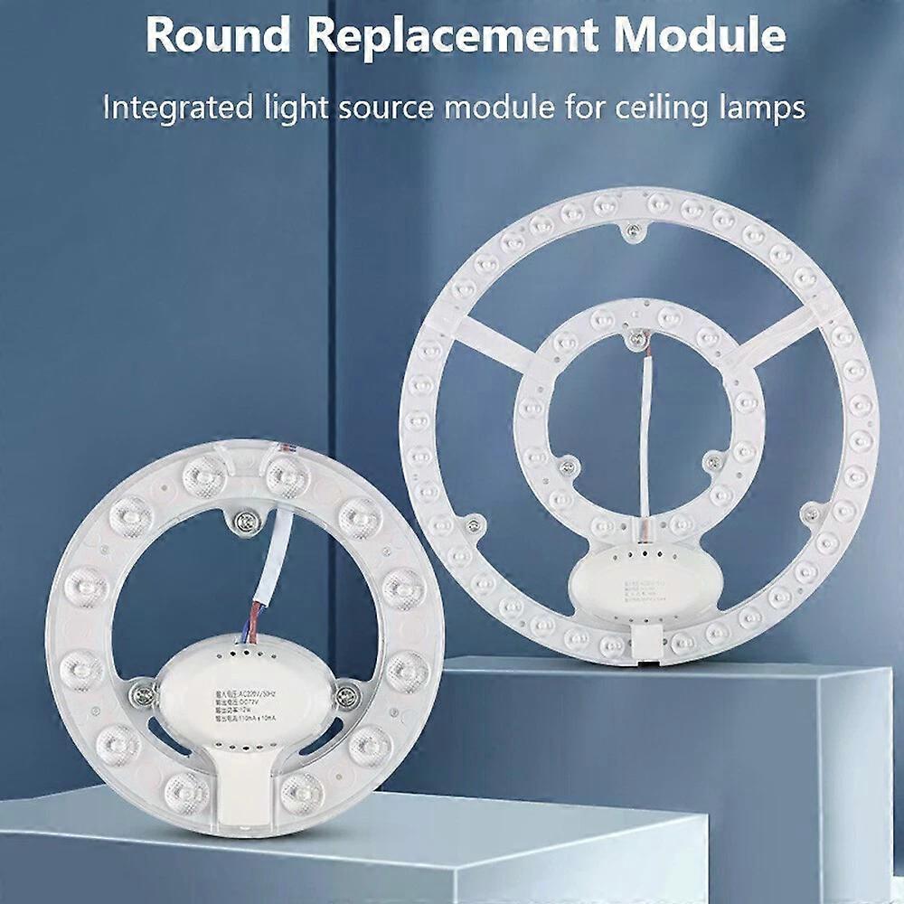 White Round LED Module LED Ceiling Light Panel Replacement Board 12/18/24/36W