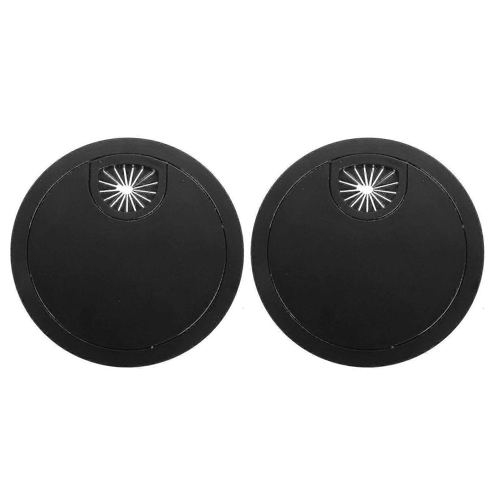 2pcs Wire Hole Cover Wire Grommet Desk Table Pc Computer Cable Management Box