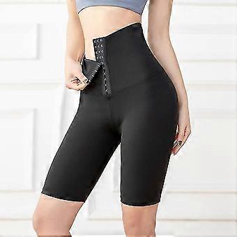 Women High Waist Body Shapewear Panties Waist Cincher Slimming Underwear High Waist Shorts Fajas Briefs Shapers Sports Fitness,5 Points Black