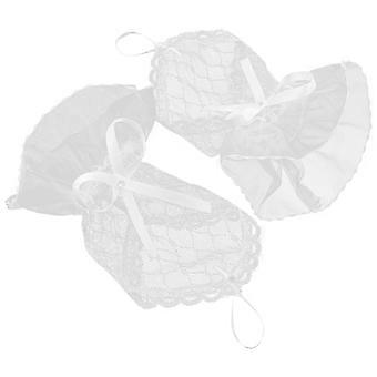 Lace Gloves Fingerless Gloves for Decoration 1Pair White Elegant Design