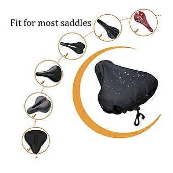 Sunscreen and waterproof cycling seat cover with drawstring for secure fastening, dustproof and rainproof outdoor bicycle seat cov Brown > One Size
