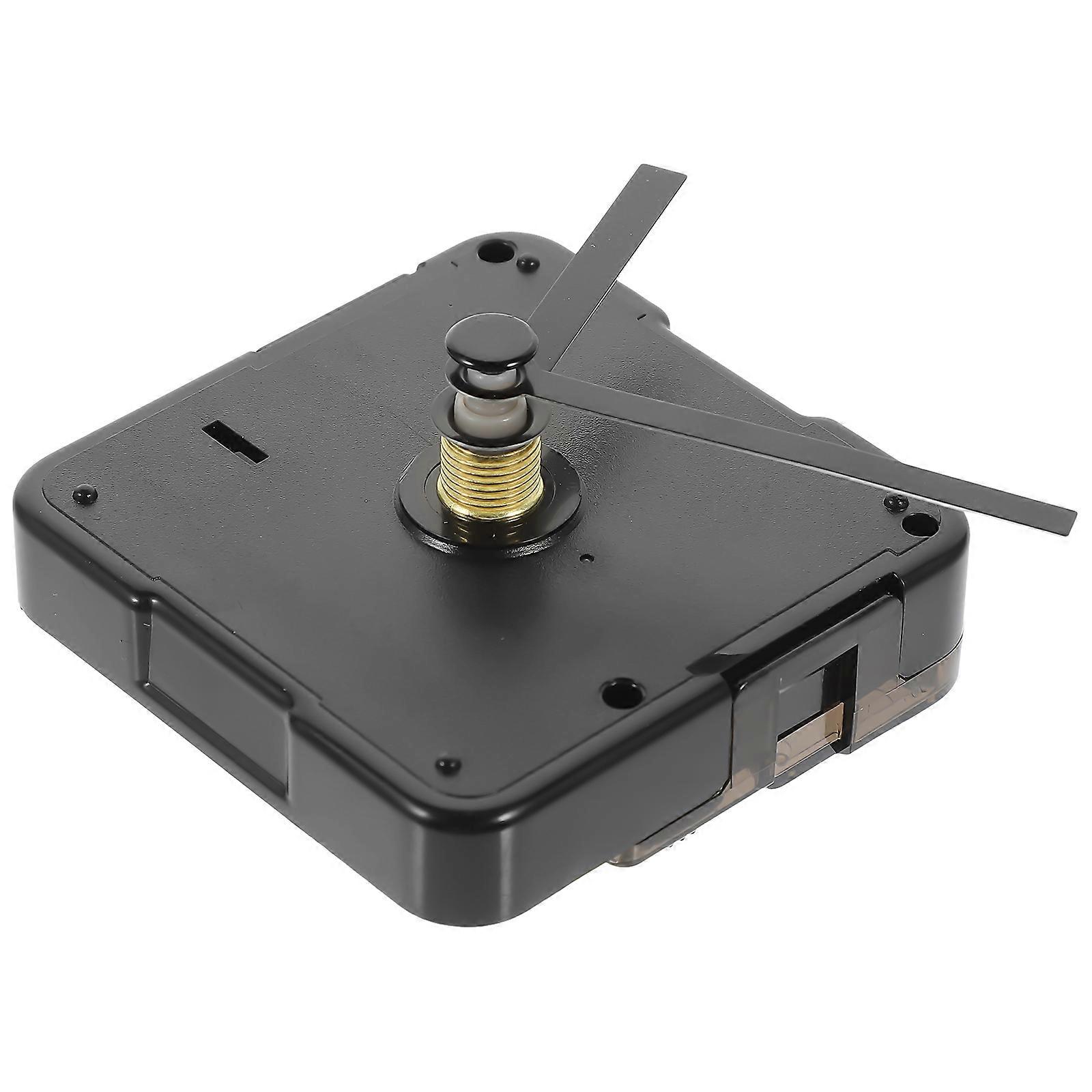 Black Clock Mechanism 2Sets for Replacement and DIY Clock Making