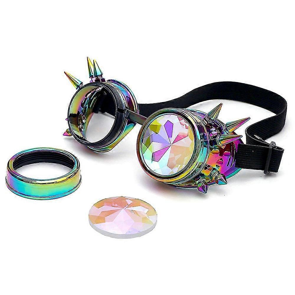 Rainbow Crystal Lenzen Steampunk Goggles