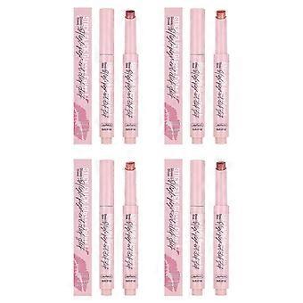 Langanhaltender, hochpigmentierter Click-Lipgloss-Stick (2 g), glänzender Lipgloss, feuchtigkeitsspendende, glänzende Lippen, Nude-Rosa- bis Rottöne, geeignet für alle Hauttöne.