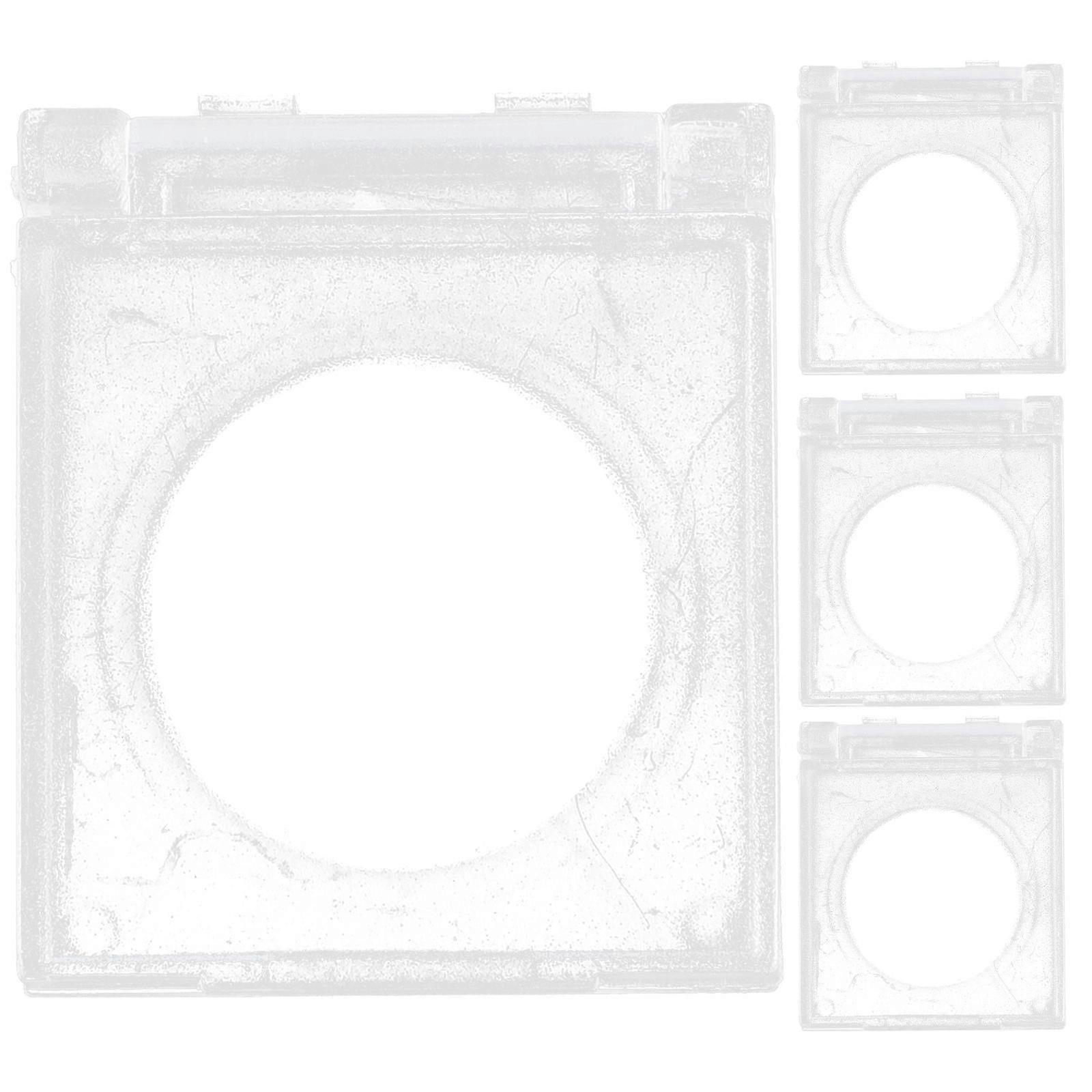 4Pcs Switch Guard Clear Button Cover Button Protective Cover Push Button Switch Guard White