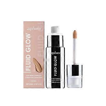 Goldbraunes Highlighter-Kontur-Flüssig-Make-up für ein strahlendes, leichtes Hautgefühl