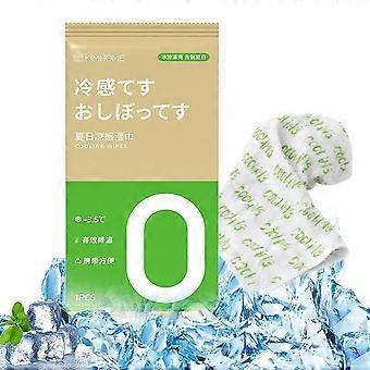 Cooling Wipe for Athletes Instant Refreshment with Botanical Extracts Large Fiber Wrap