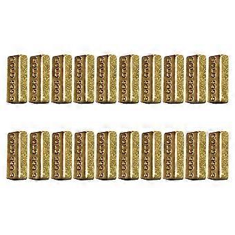 Mini Gold Bar Model Alloy Doll House Ornament with 20Pcs Bars