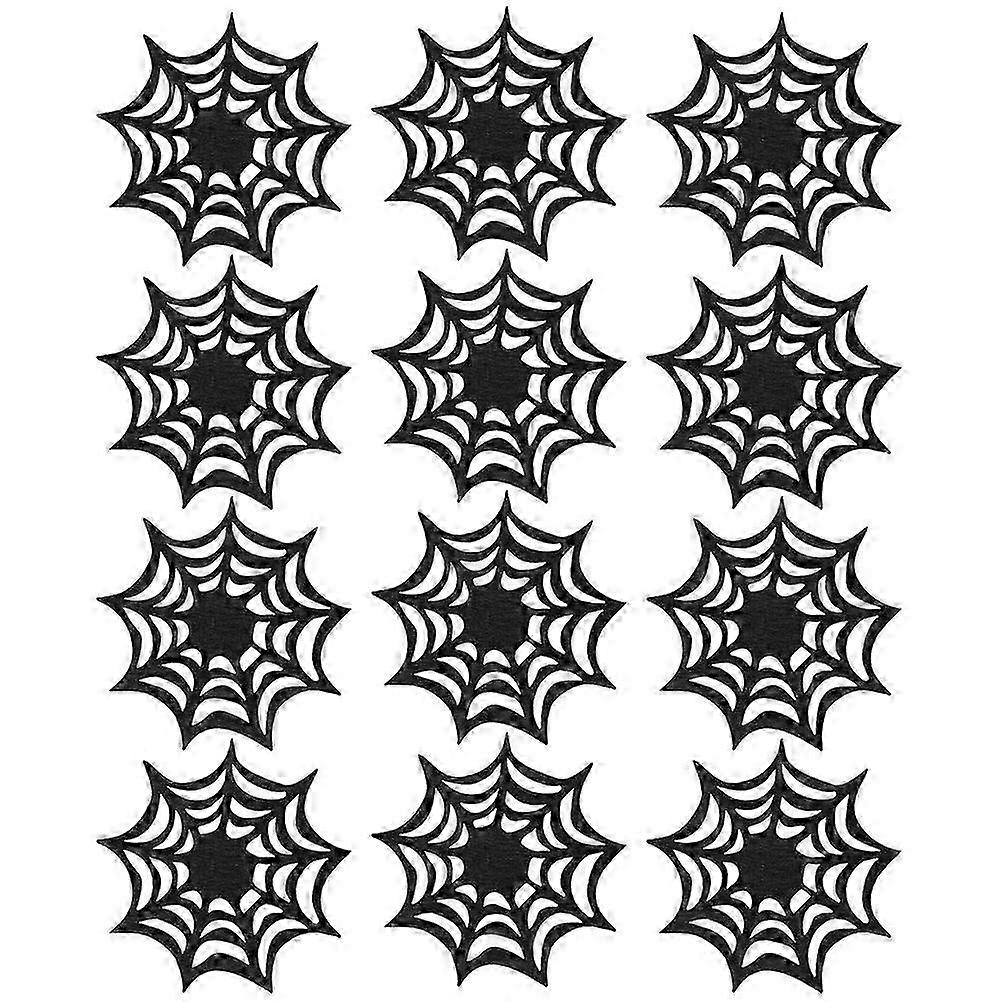 Spider Web Coaster Felt Coaster for Table Protection 24Pcs Set