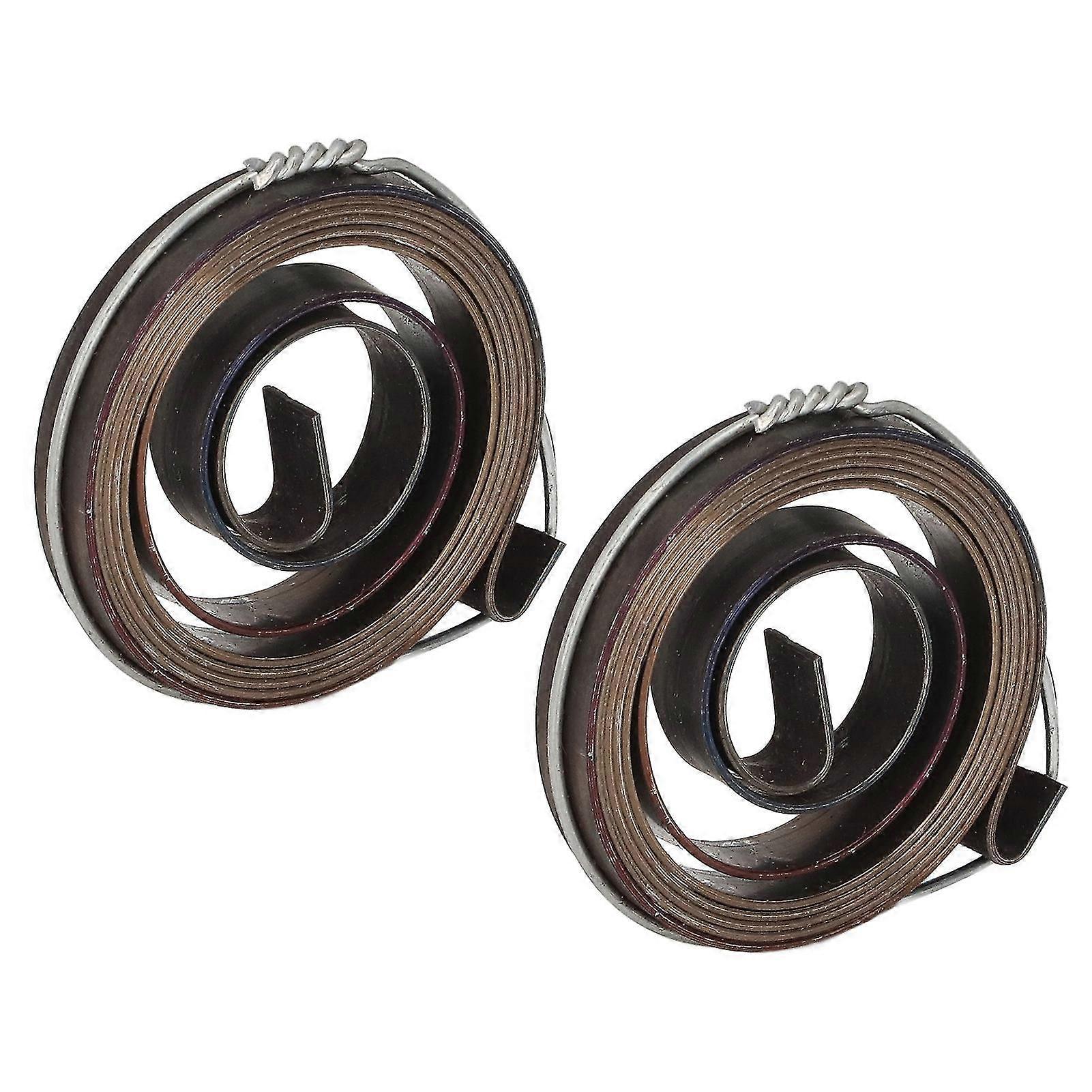 2Pcs Bench Drill Press Return Spring Chromeplate Robust Stable Quill Feed Return Coil Spring