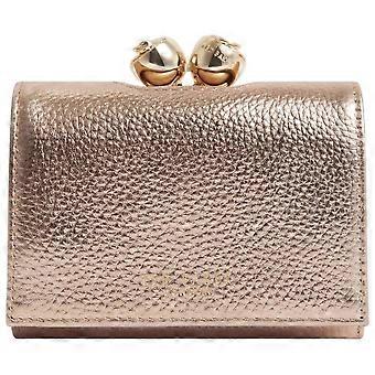 Ted Baker Roosa Kleine Leren Handtas met Pompon - Goud