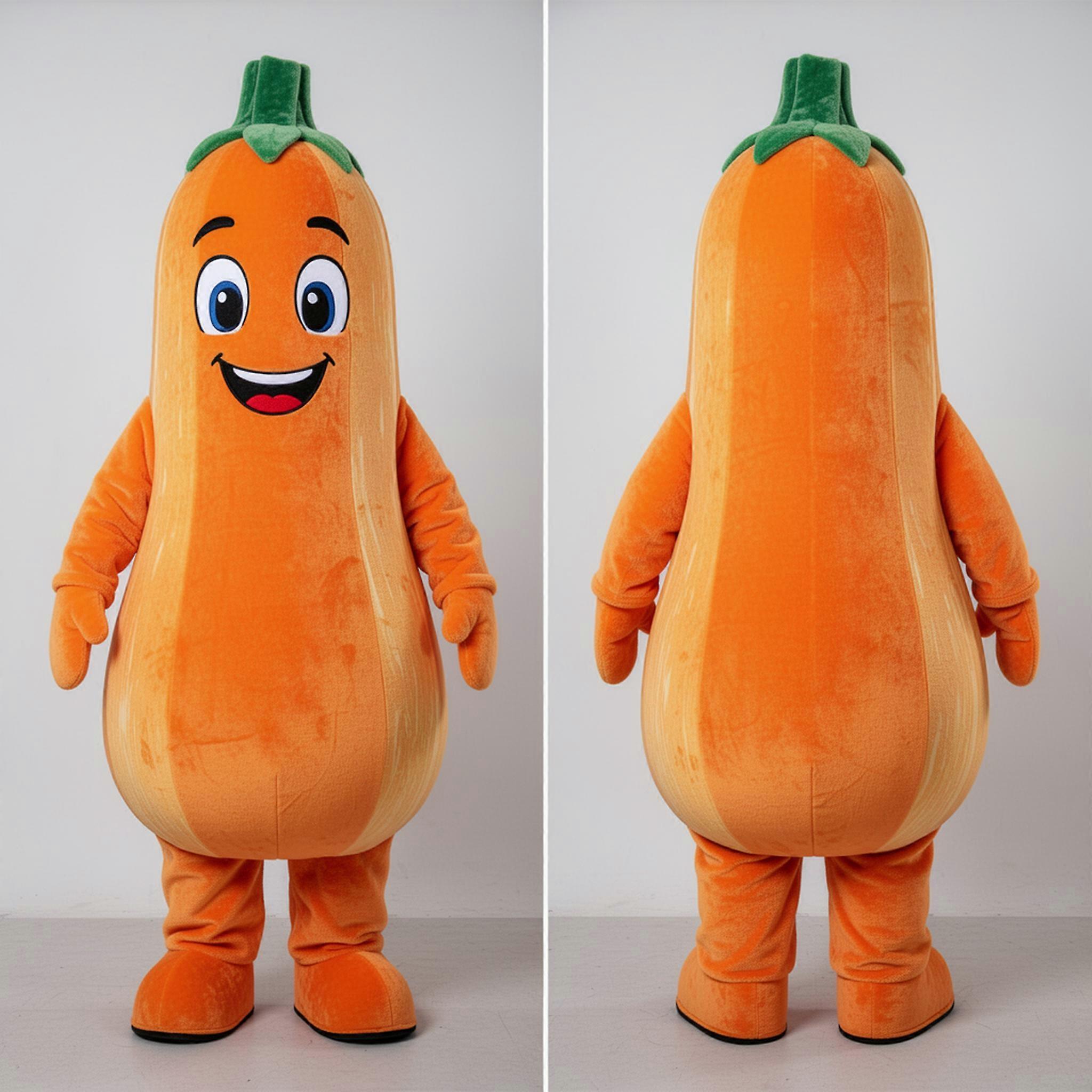 MASTICOT Vibrant Green Rounded Zucchini Mascot