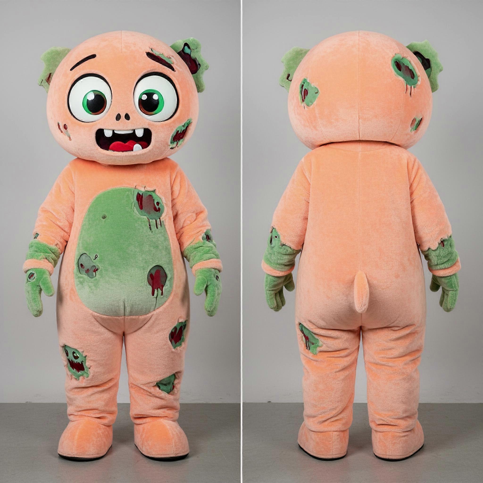 MASTICOT Peach Tinted Playful Zombie Mascot