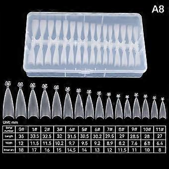 Clear False Nails Super D Arc Long Nails Press On Nail Full Cover Gel Tips Nail Art Capsule Nail Extensions Nail Art Salon Diy