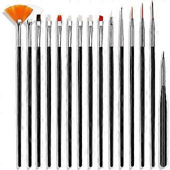 15-Nail Art Brushes Set